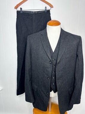 Vintage 70s Anderson Little 3 Piece Tweed Suit